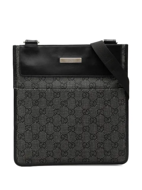 Gucci Pre-Owned bolsa crossbody de mezclilla con GG 2000-2015