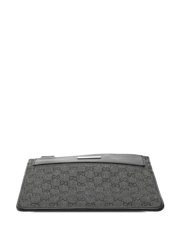 Gucci Pre-Owned 2000-2015 GG デニム ショルダーバッグ | グレー 