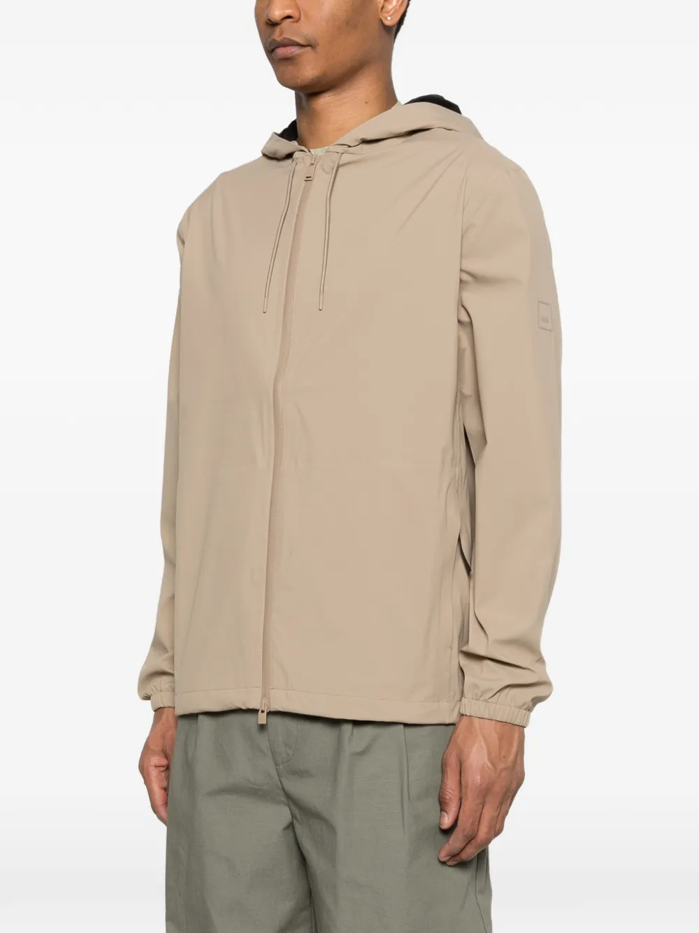 Rains Suva jack met capuchon en rits Beige