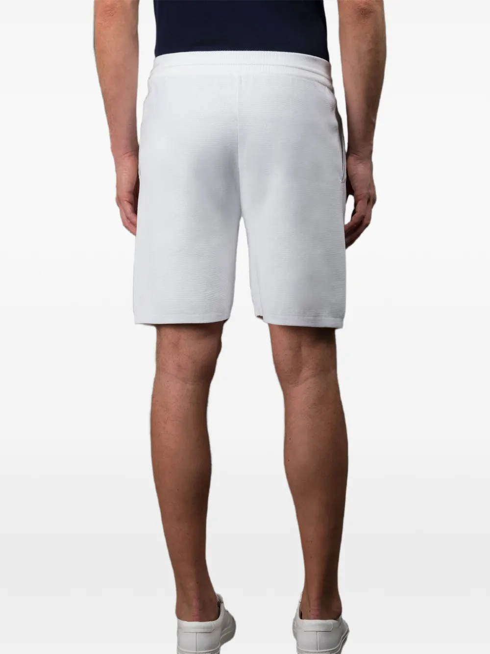  Moorer Drawstring Trim Shorts - White 