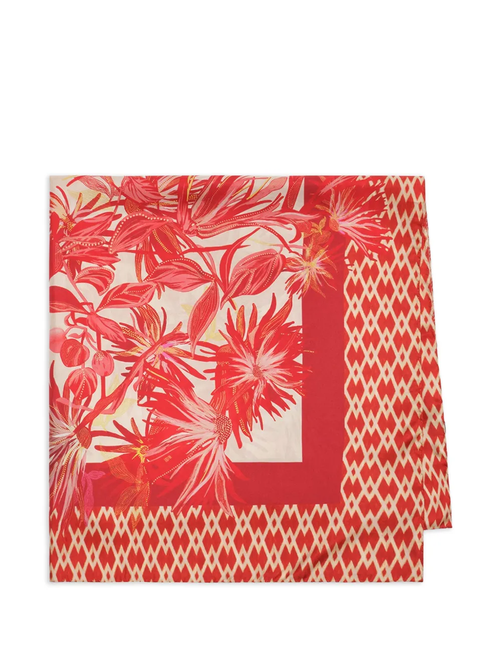 MALIPARMI floral print scarf - Rosso
