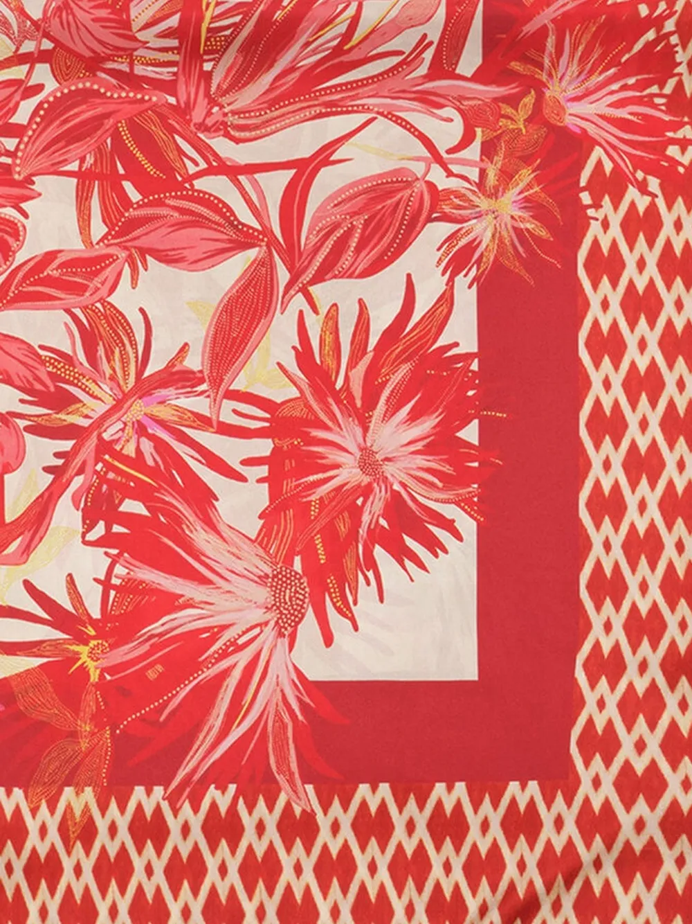  Maliparmi Floral Print Scarf - Red 