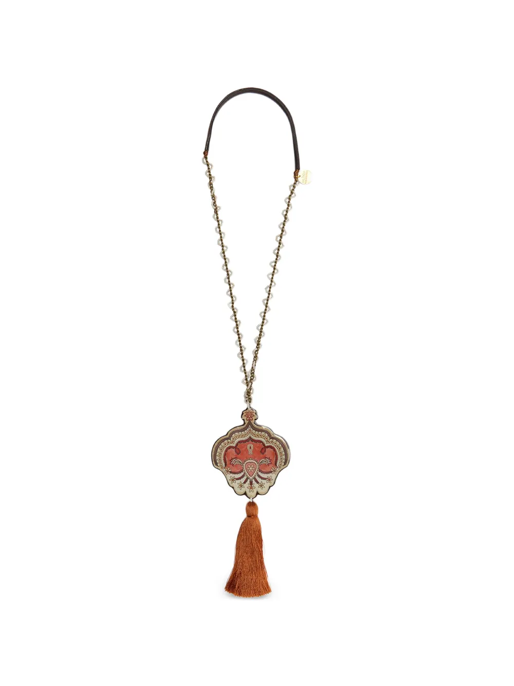 MALIPARMI paisley tassel necklace - Oro