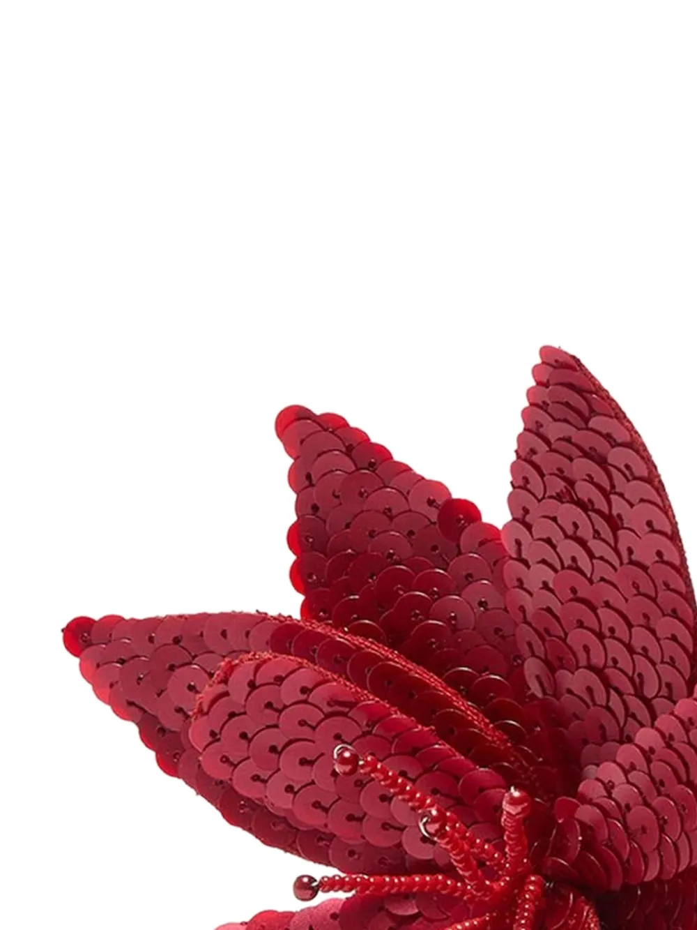  Maliparmi Sequin Flower Brooch - Red 