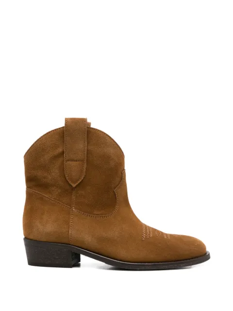 Via Roma 15 embroidered leather boots