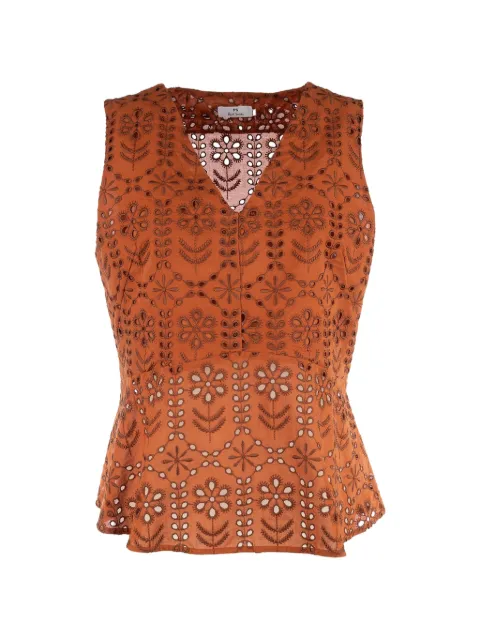 Paul Smith embroidered v-neck top