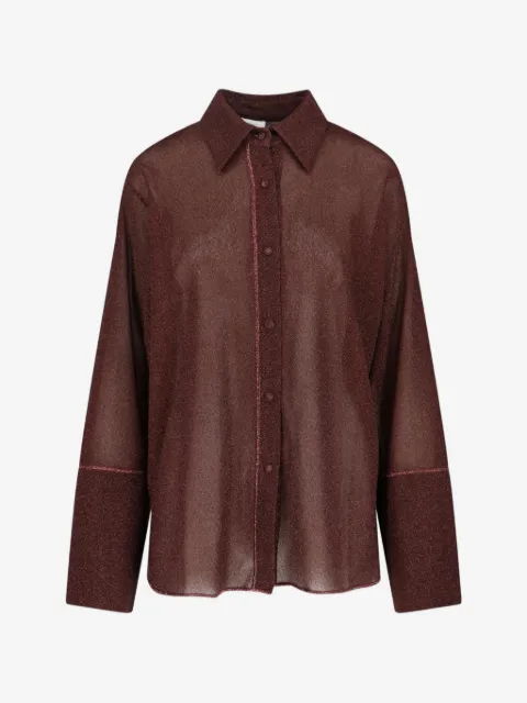 Oséree chemise à boutonnière sur le devant