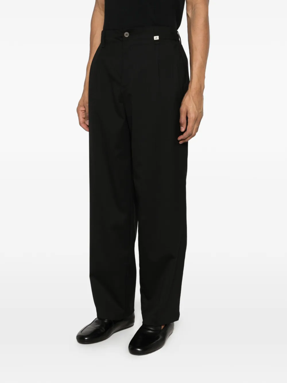  Myths Poseidone Pleated Trousers - Black 