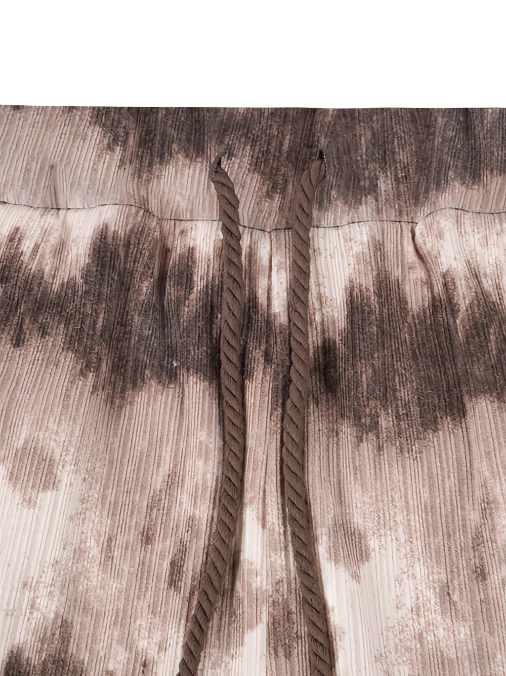 Maison hideout Gebreide shorts met wolkenpatroon Beige