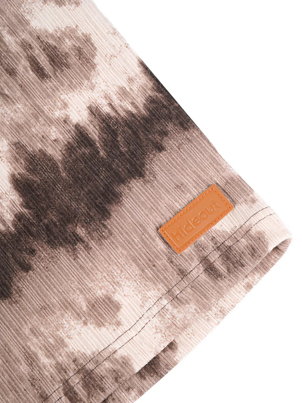 Maison hideout Gebreide shorts met wolkenpatroon Beige
