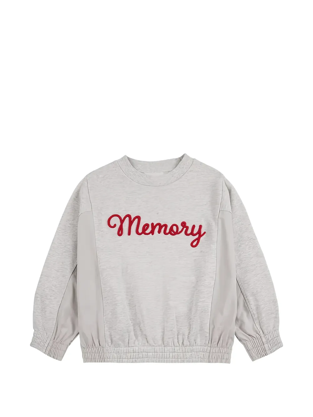 Bobo Choses embroidered colour-block sweatshirt - Grey