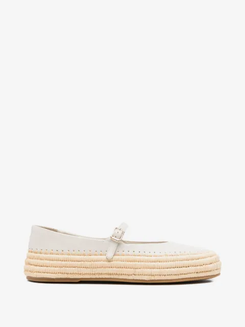 Paloma Barceló Olimpia strap leather ballet flats