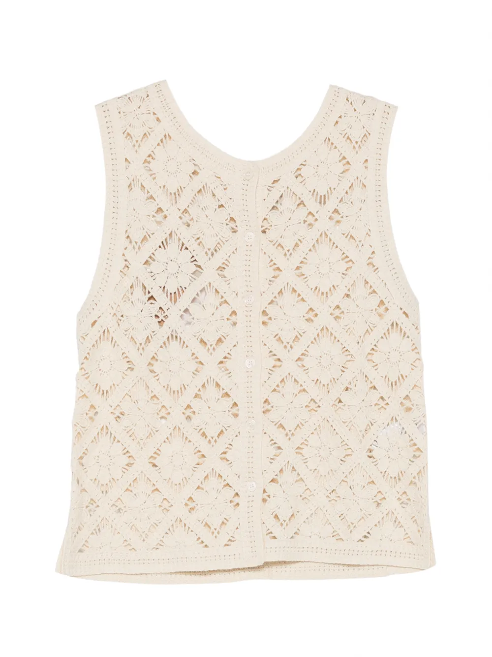 YERSE openwork knit top - Toni neutri