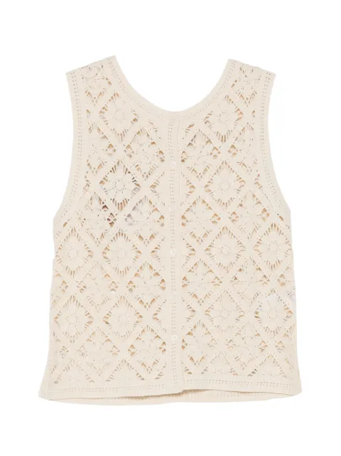 YERSE openwork knit top