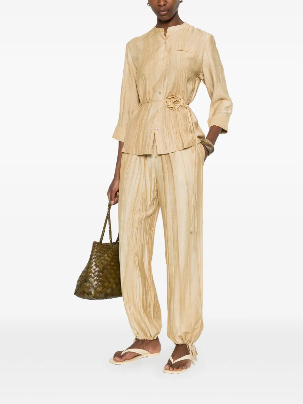  Yerse Chest-pocket Shirt - Neutrals 