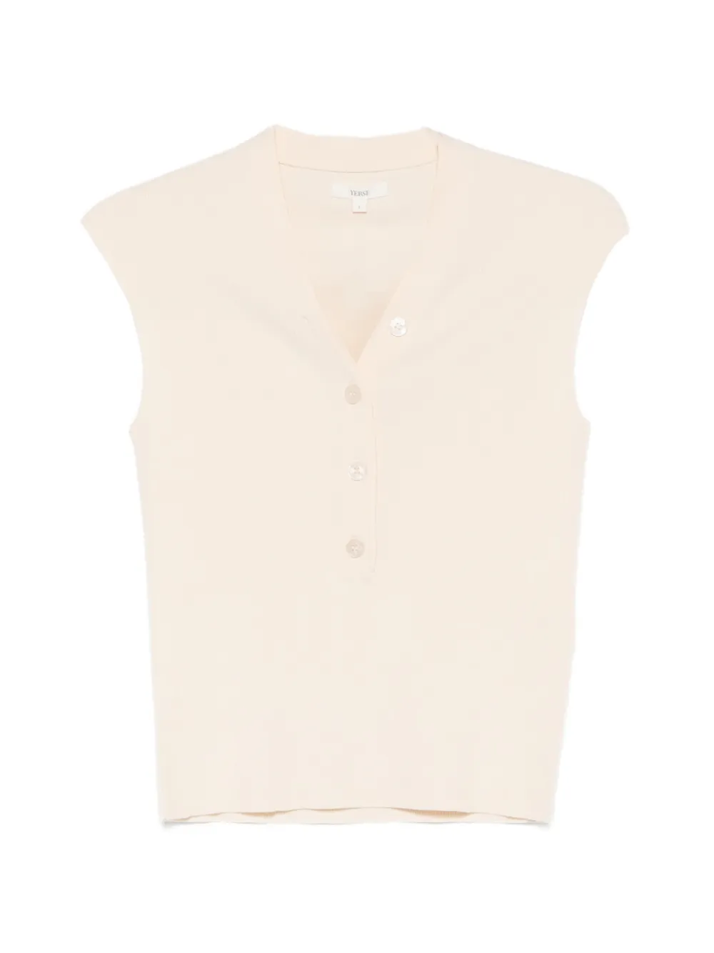 YERSE Cardigan smanicato - Toni neutri