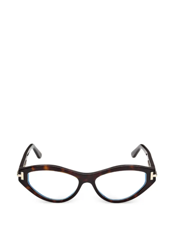 TOM FORD Icon キャットアイメガネフレーム | ブラウン | FARFETCH JP