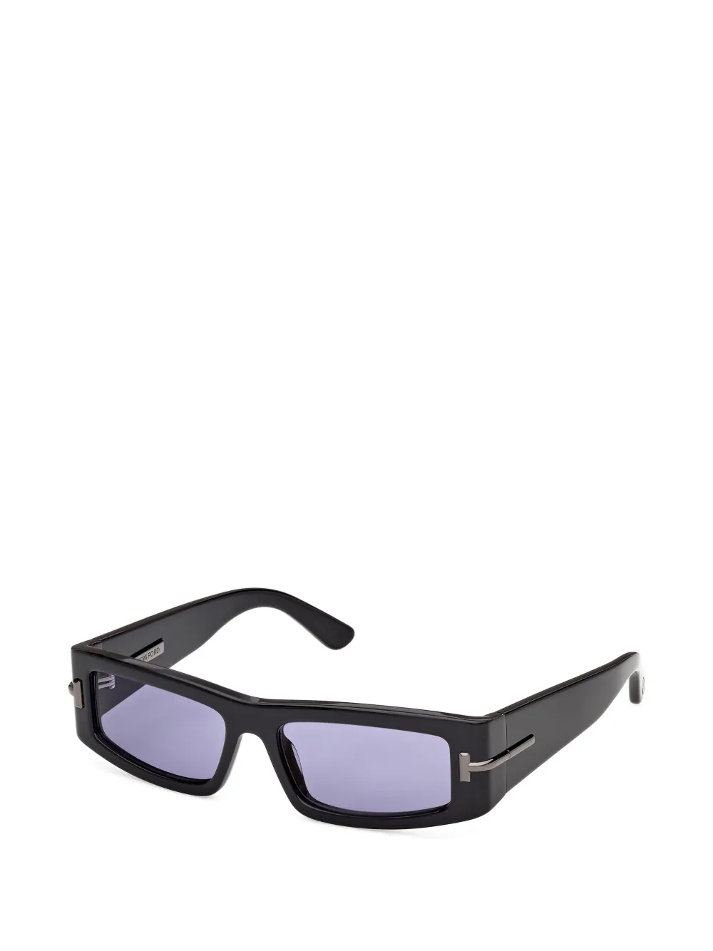 TOM FORD Eyewear Icon zonnebril met rechthoekig montuur Zwart
