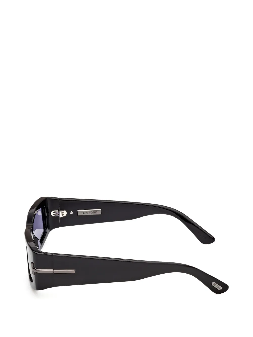 TOM FORD Eyewear Icon zonnebril met rechthoekig montuur Zwart