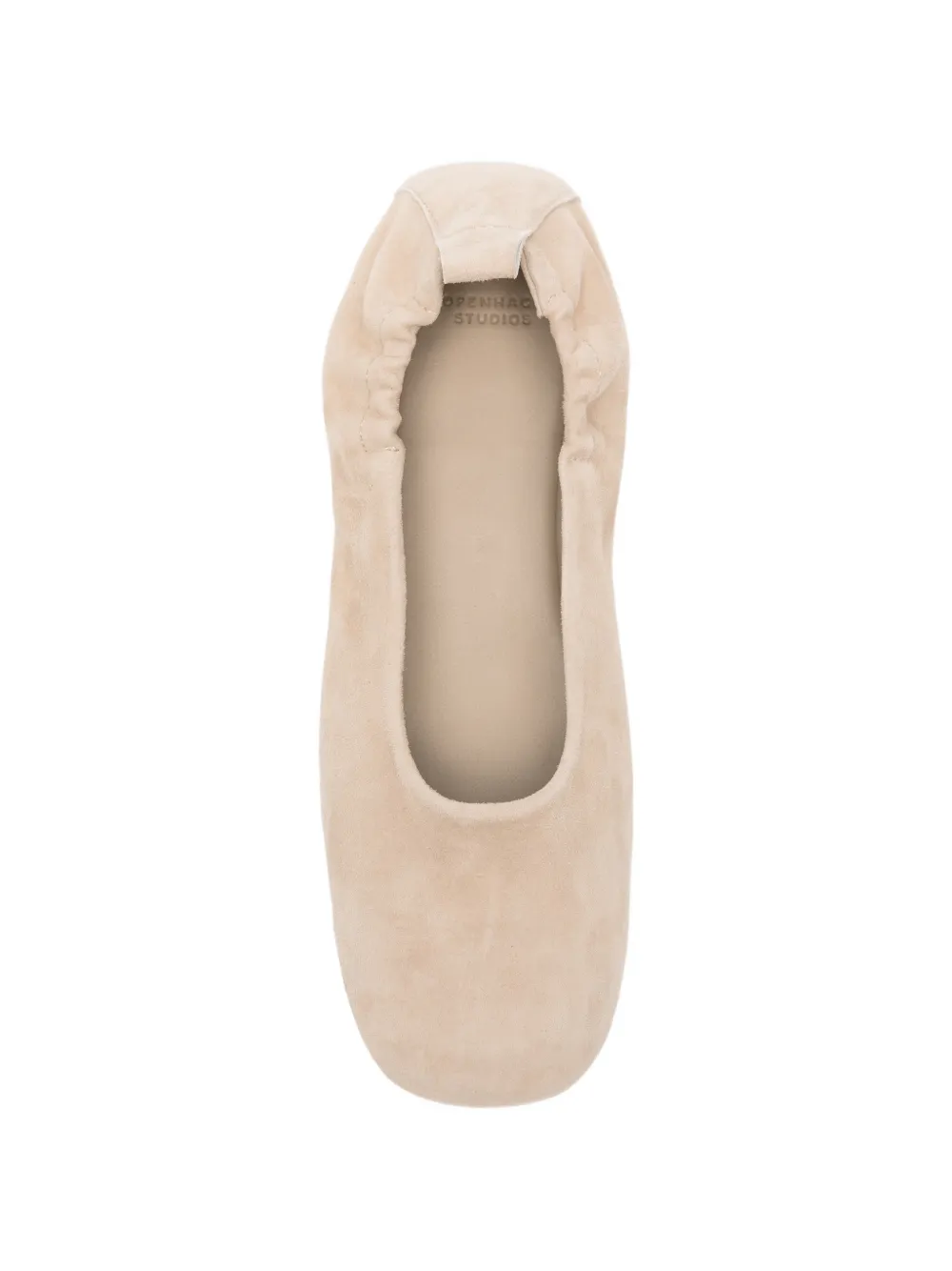 Copenhagen gathered ballerinas Beige