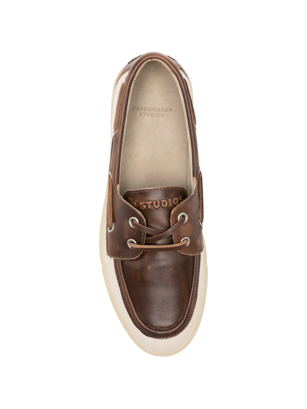 Copenhagen lace-up leather loafers Bruin