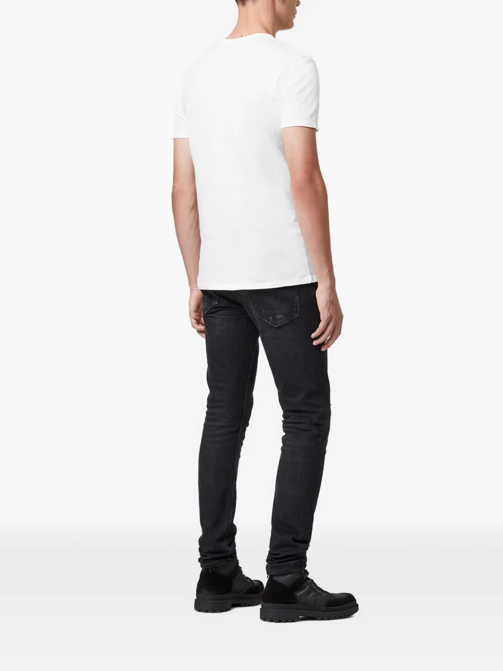 AllSaints T-shirt met ronde hals Wit