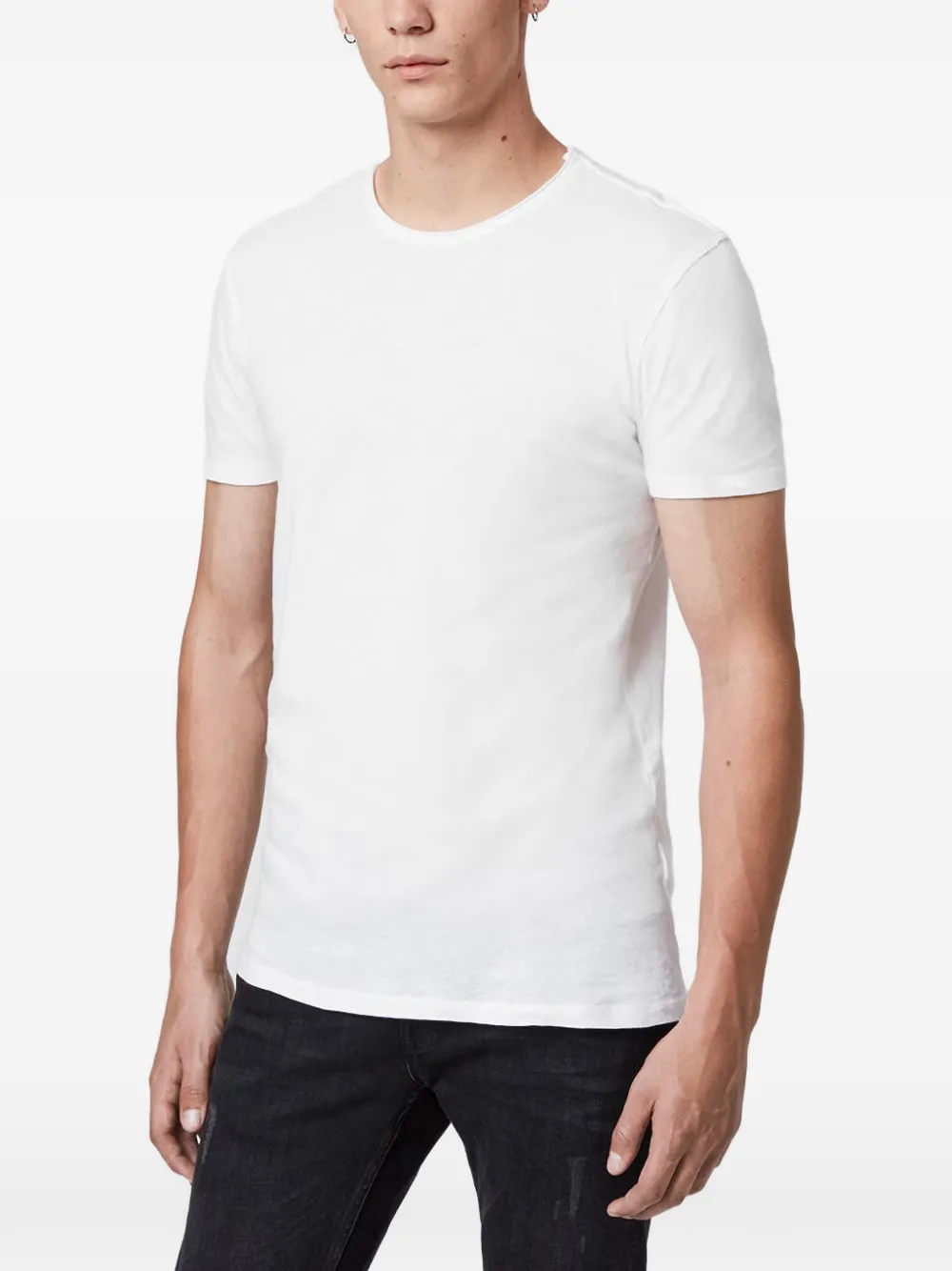 AllSaints T-shirt met ronde hals Wit