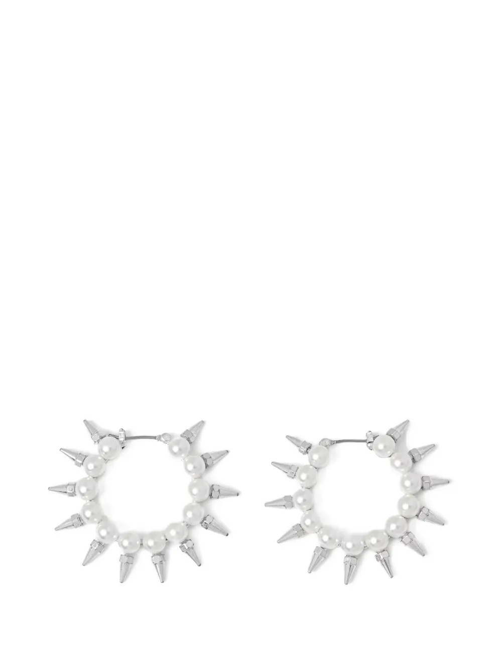 AllSaints pearl-embellished spiked earrings - Argento