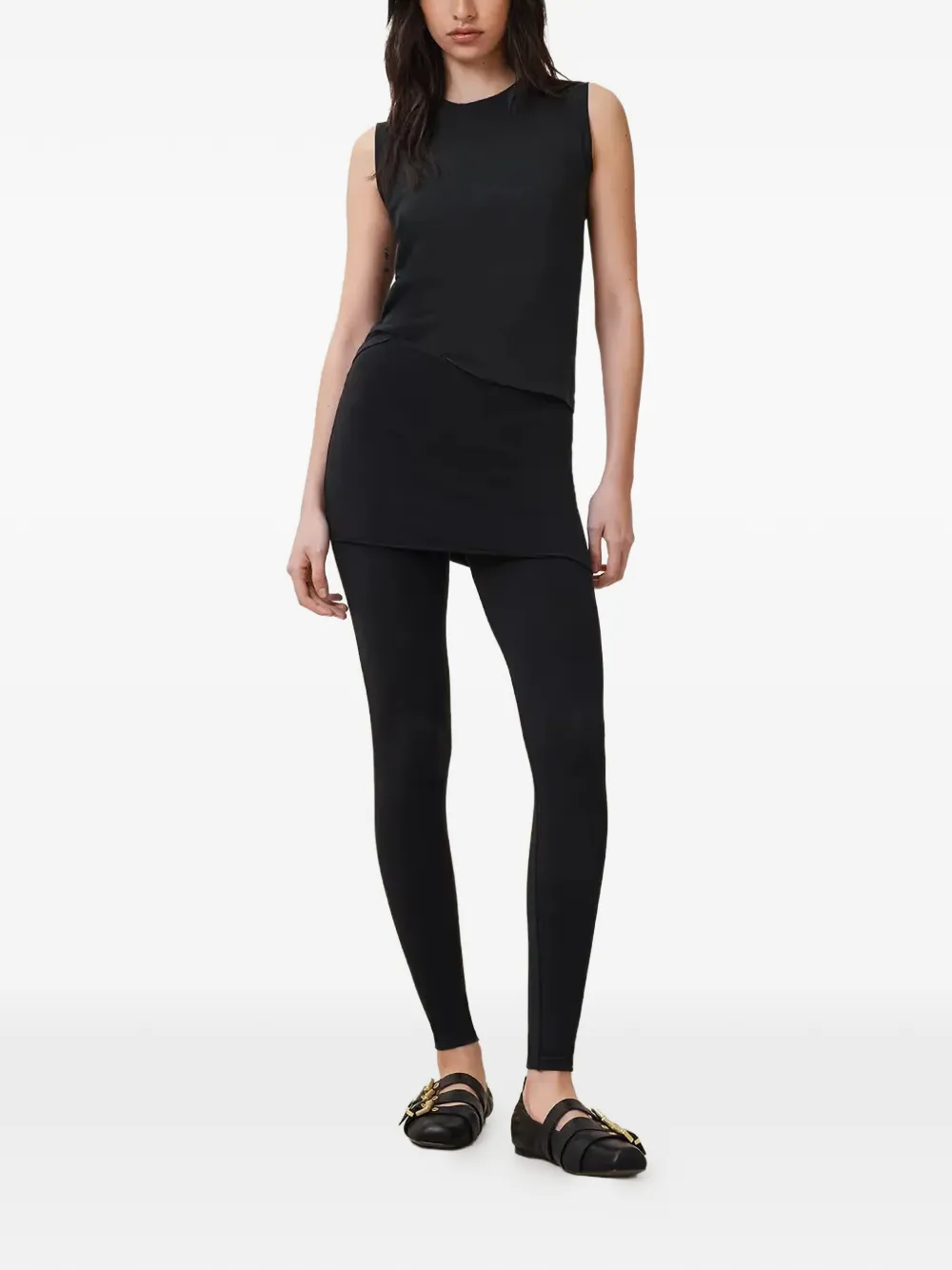 AllSaints Gelaagde broek Zwart