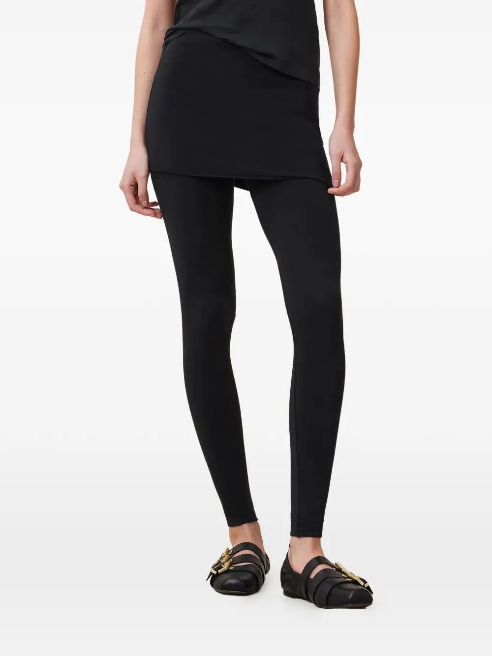 AllSaints layered-design trousers - Nero