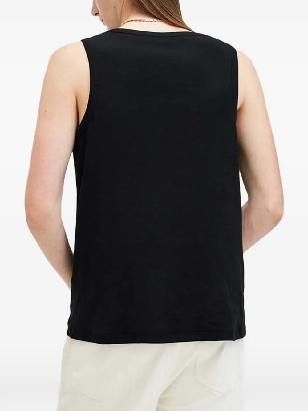 AllSaints Ribgebreide top Zwart