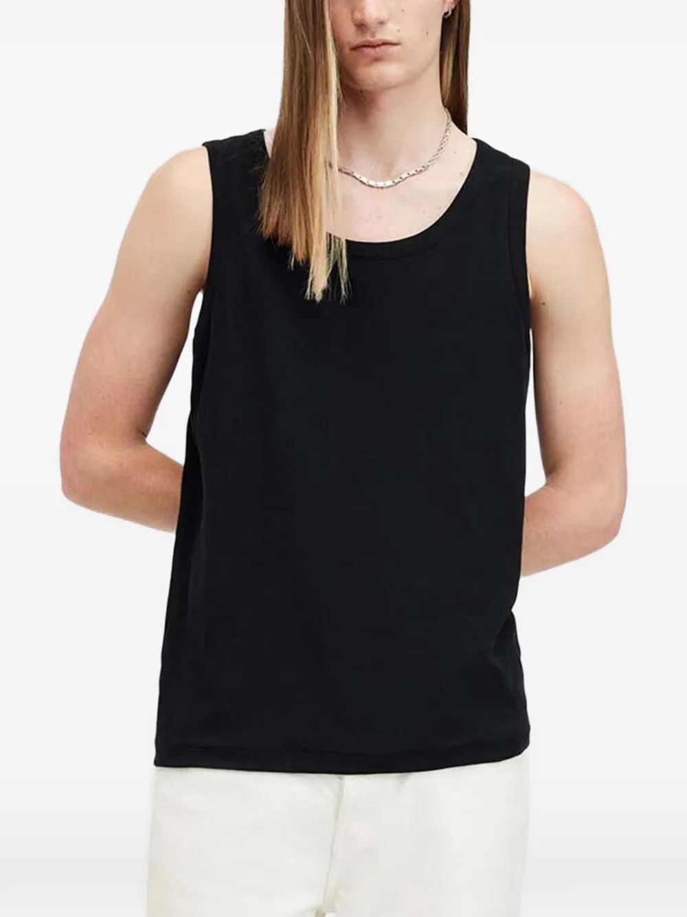 AllSaints ribbed-knit vest - Nero