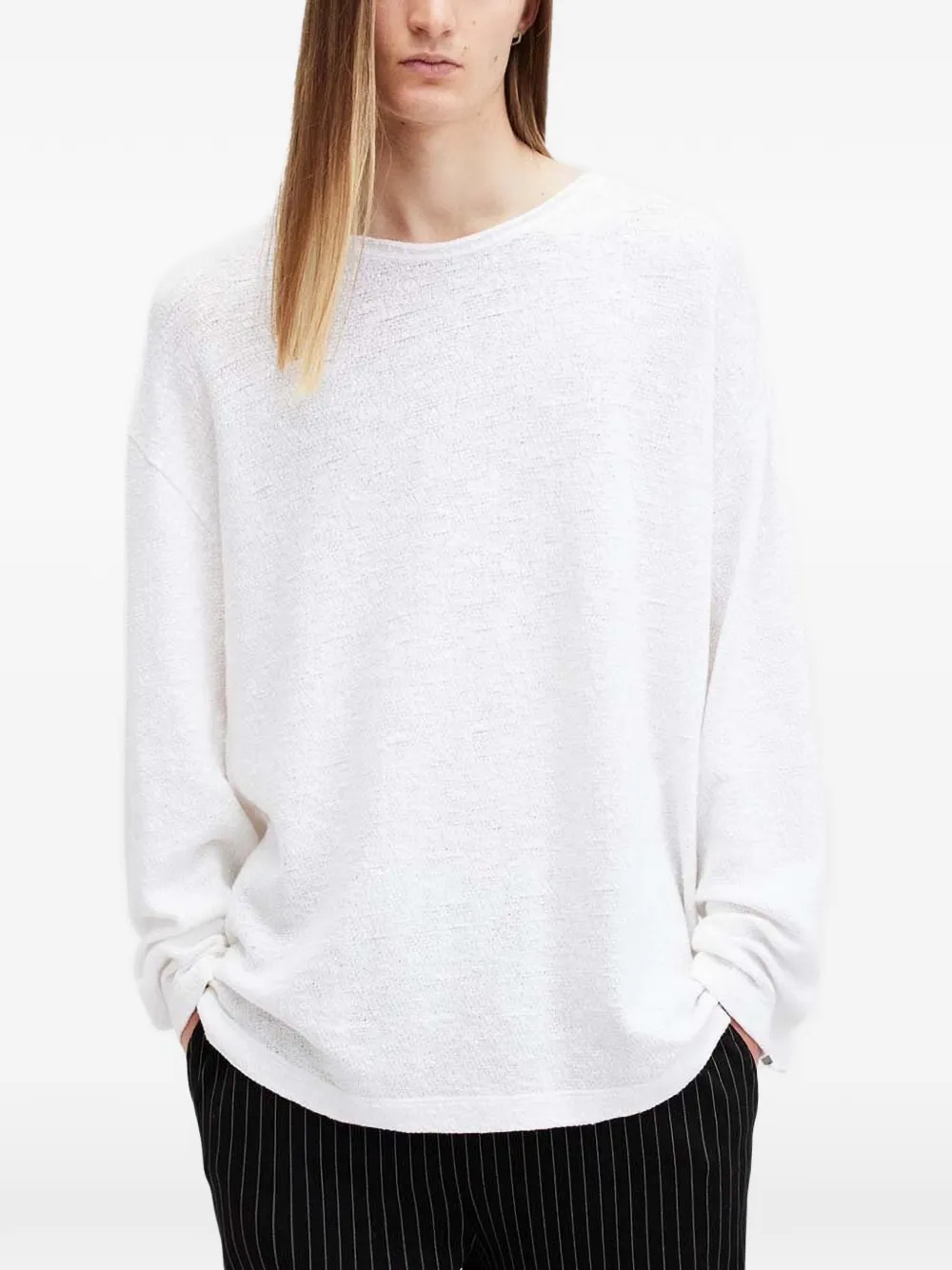 AllSaints Sears long-sleeve t-shirt - Bianco