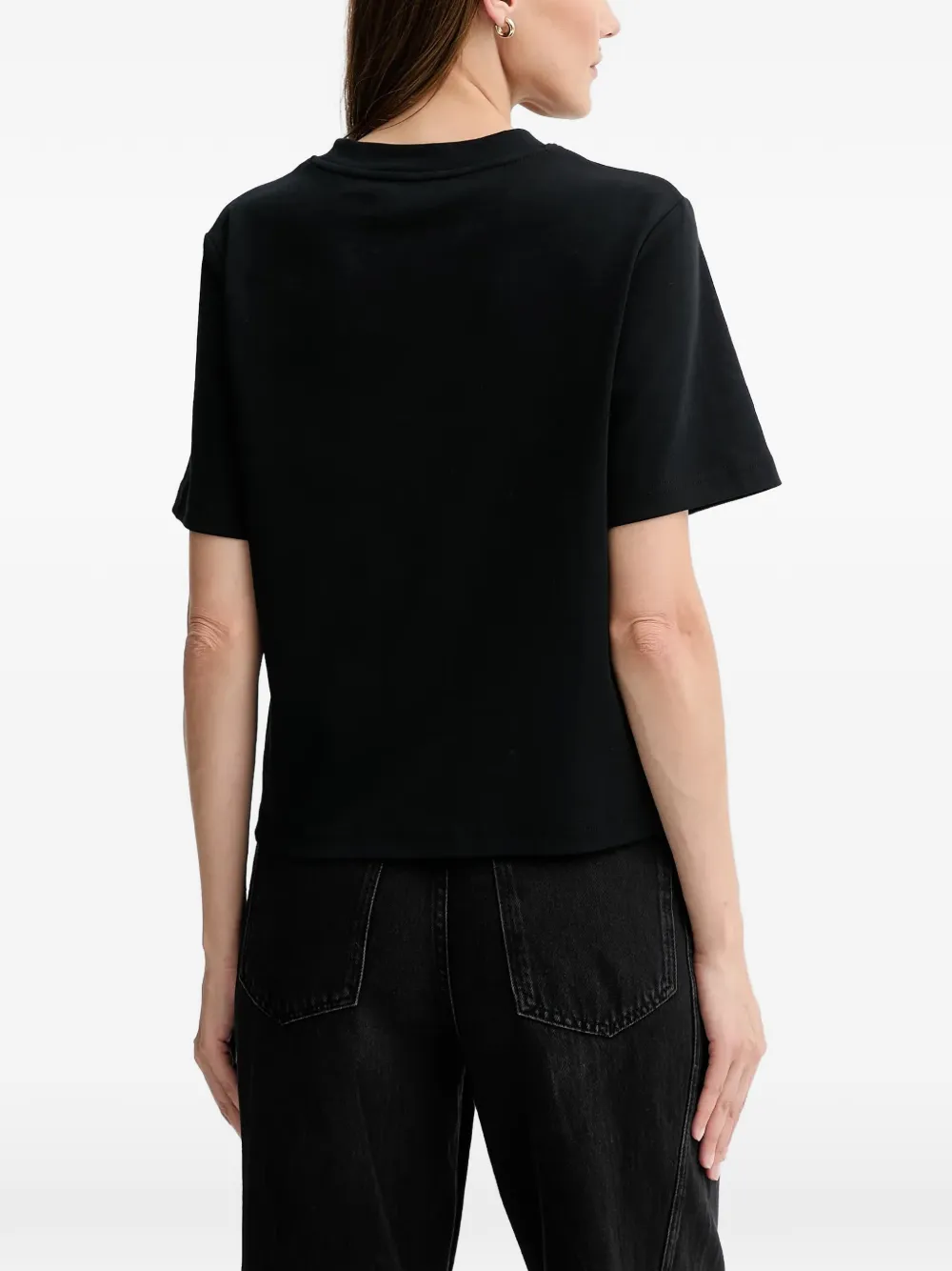 AllSaints circle-logo T-shirt Zwart