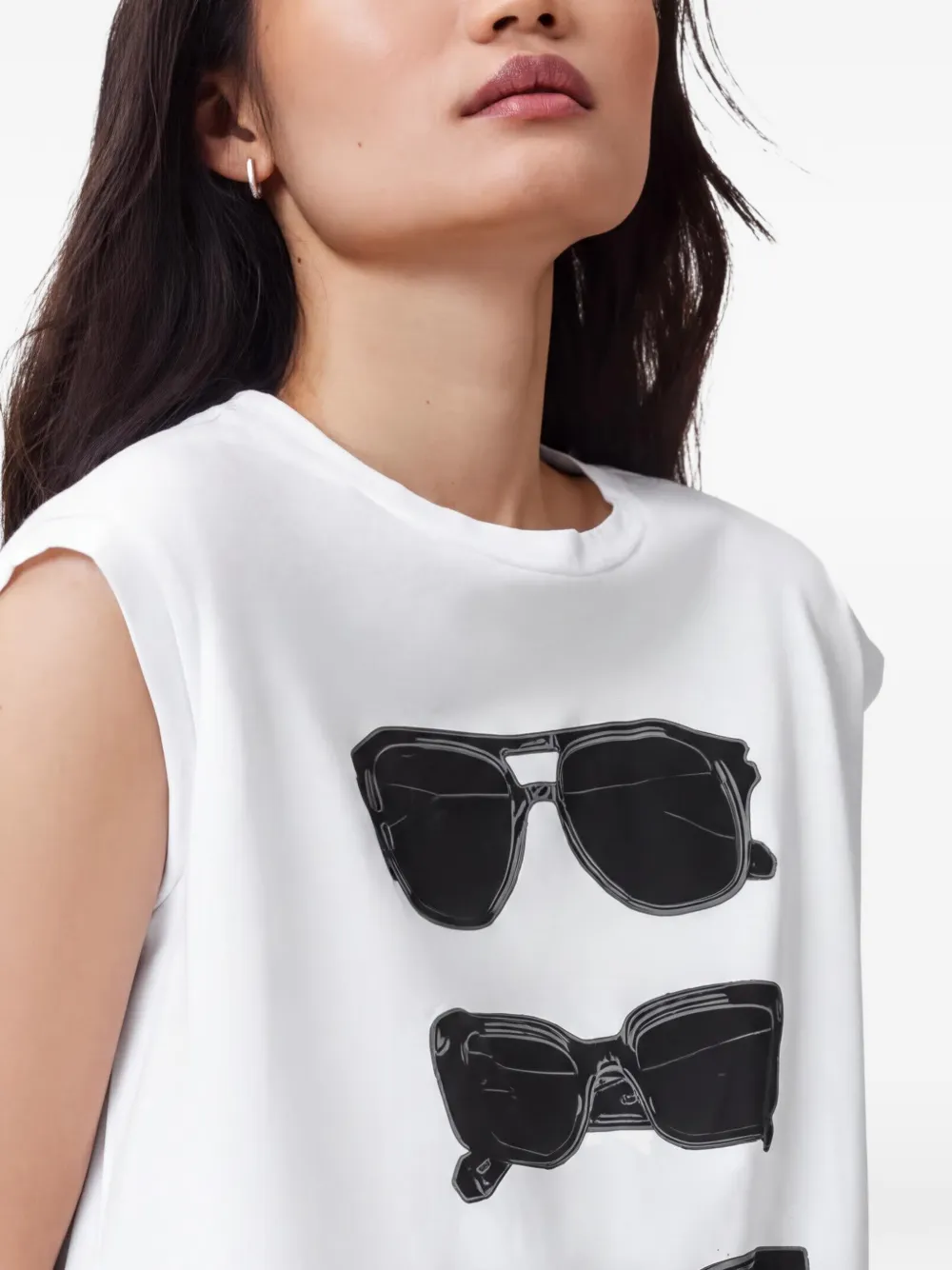 AllSaints Mouwloze top Wit
