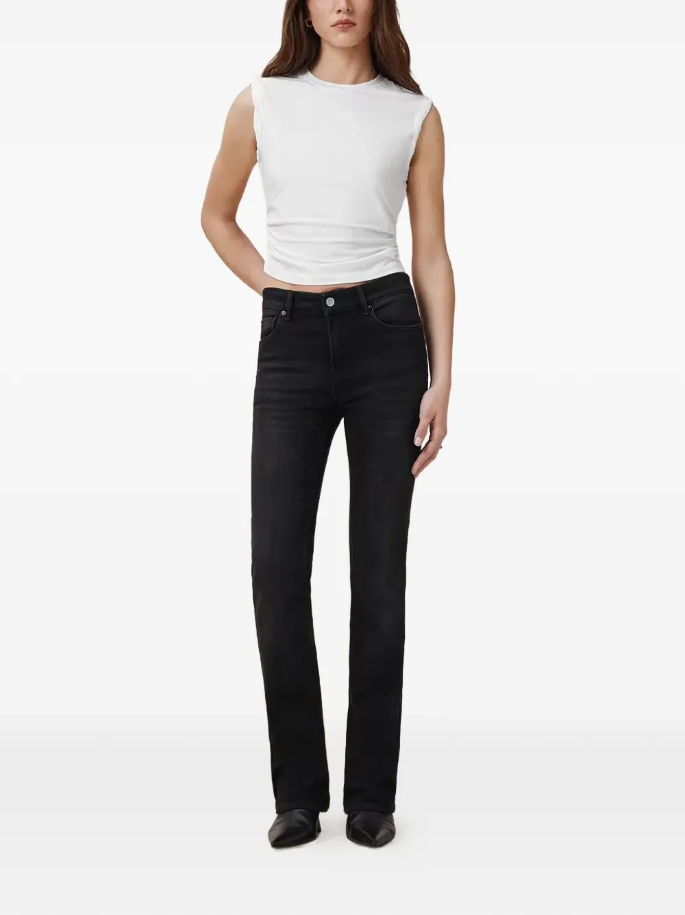 AllSaints West gesmockte tanktop Wit