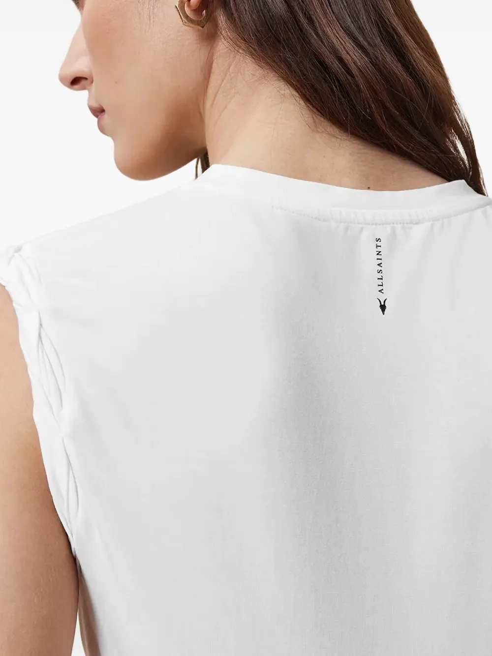 AllSaints West gesmockte tanktop Wit