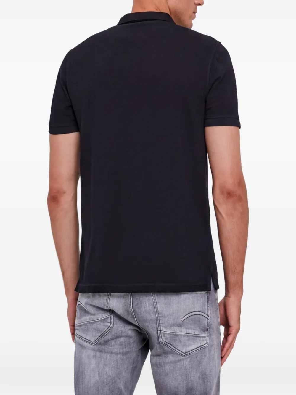 AllSaints Ramskull poloshirt met borduurwerk Zwart