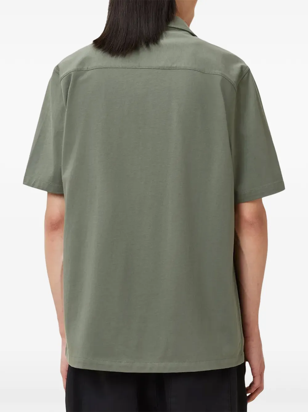 AllSaints Hudson relaxed-fit cotton shirt Groen
