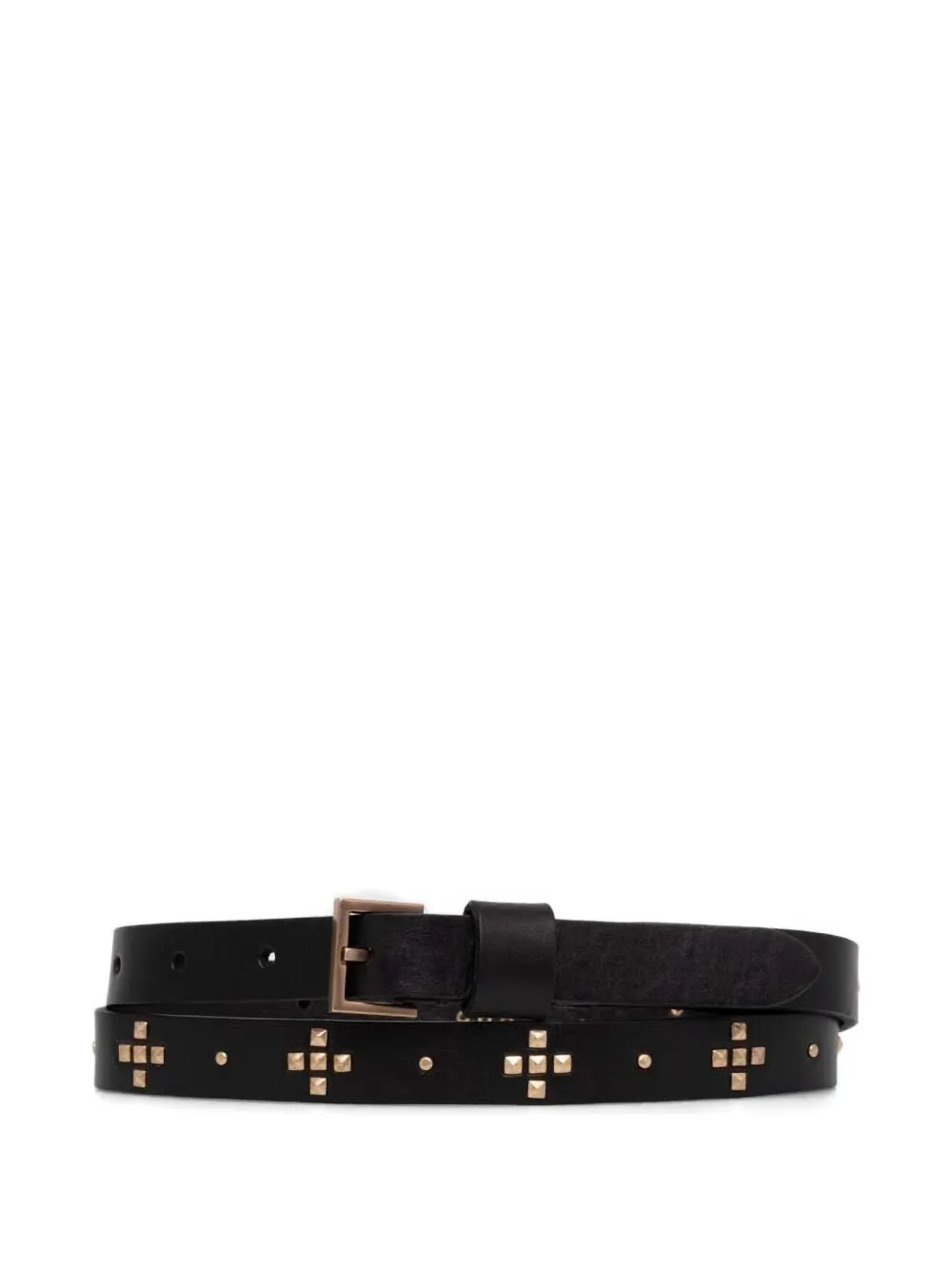AllSaints stud-embellished leather belt - Nero