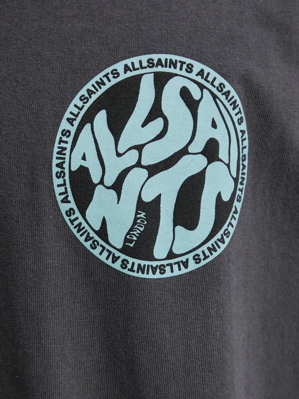 AllSaints T-shirt met logoprint Zwart