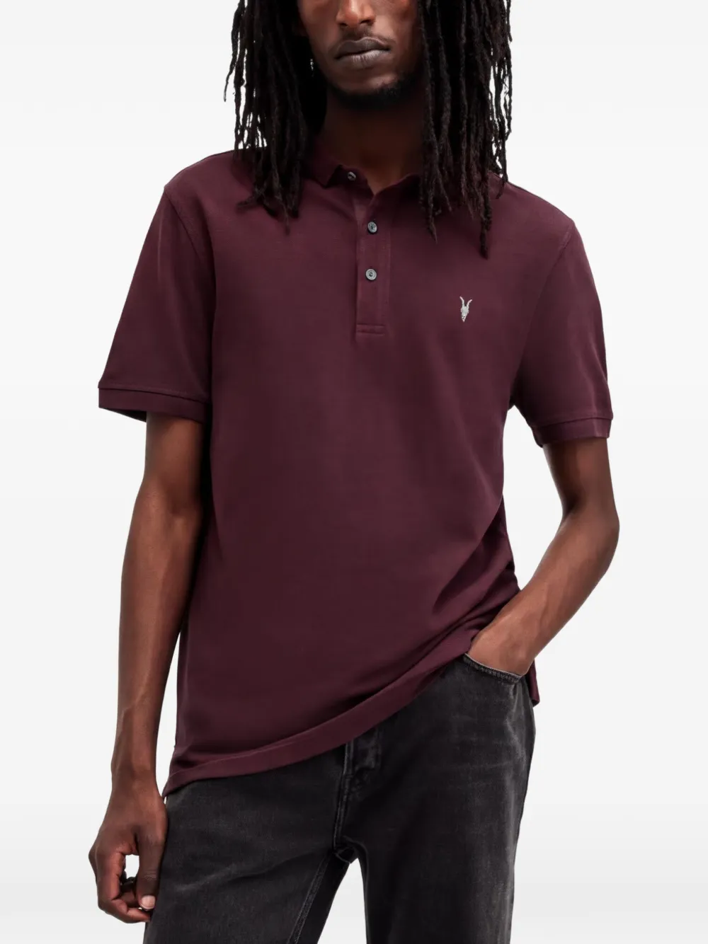 AllSaints Reform polo shirt - Rot
