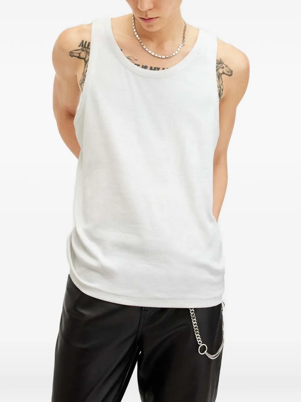 AllSaints Edwards gilet Wit