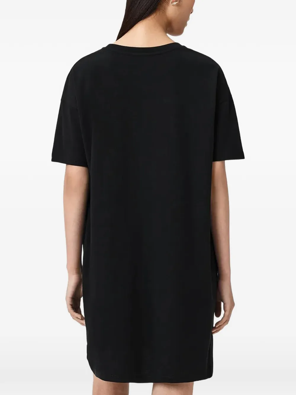 AllSaints T-shirtjurk met luipaardprint Zwart