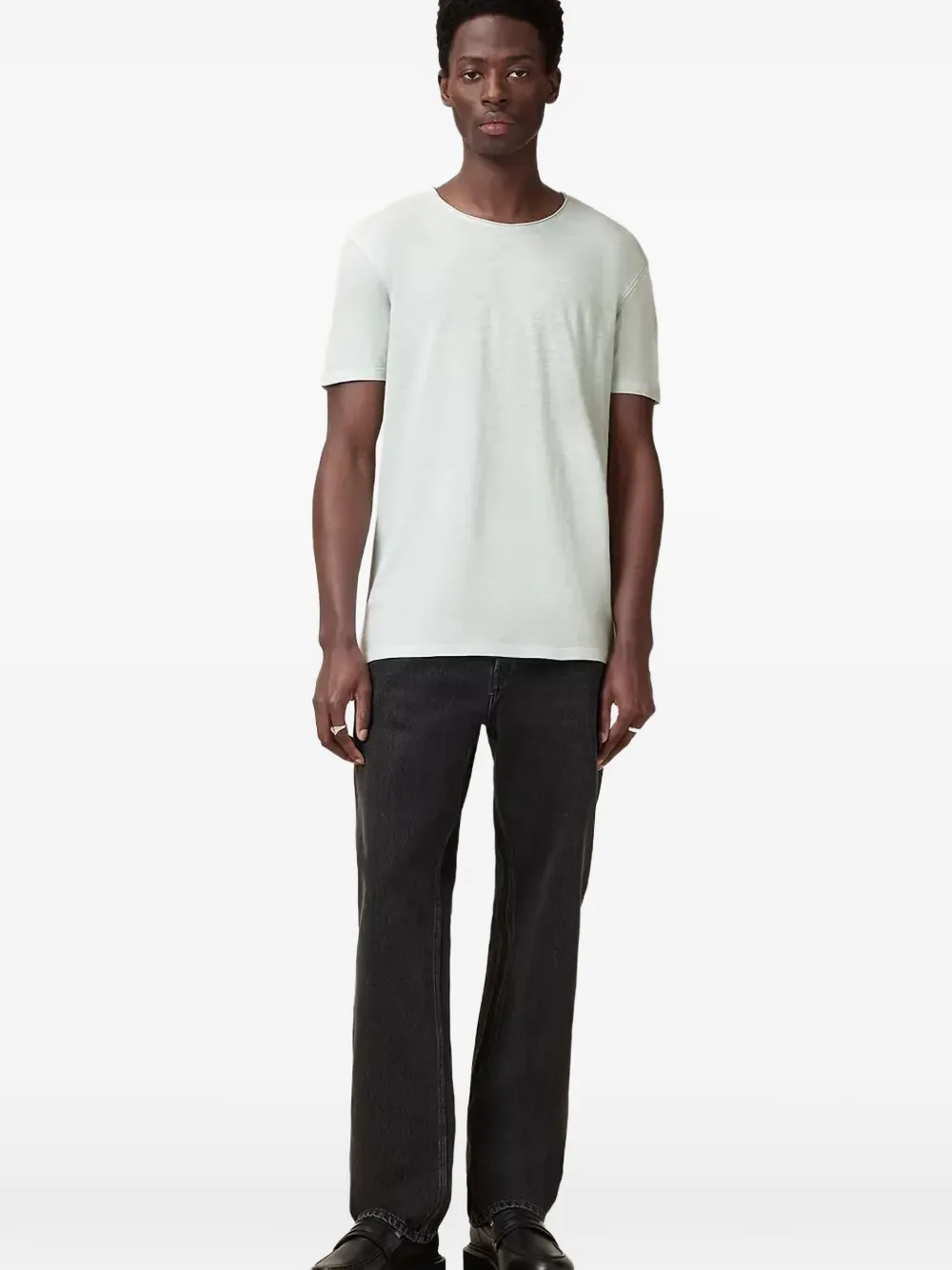 AllSaints Figure Crew T-shirt Wit