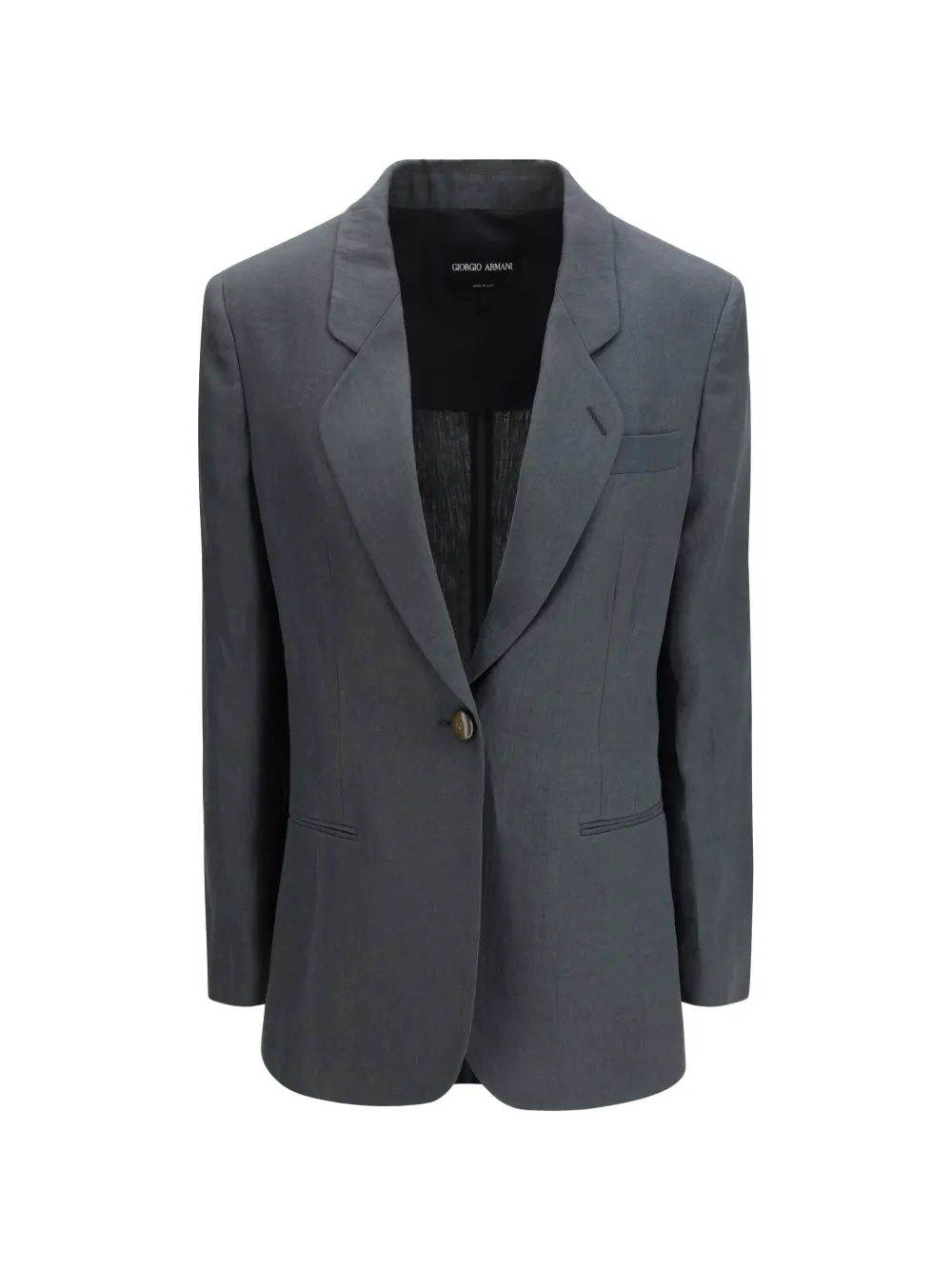 Giorgio Armani single-breasted blazer - Grey