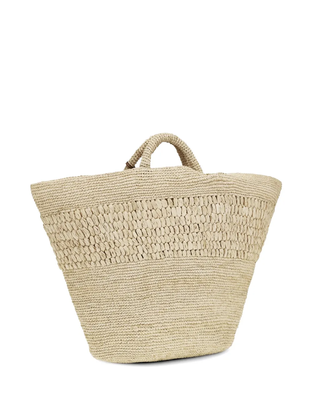  Manebi Fiji Raffia Beach Bag - Neutrals 