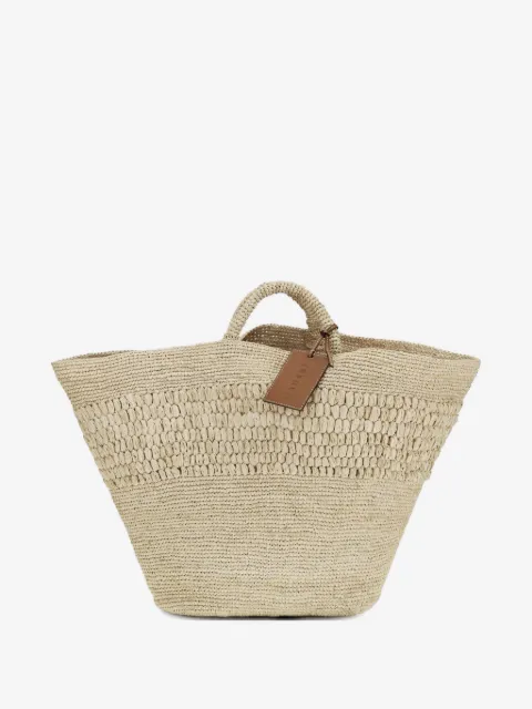 Manebi Fiji raffia beach bag