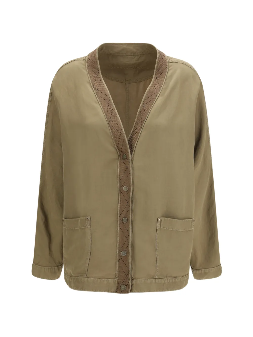Giorgio Armani button-down V-neck jacket