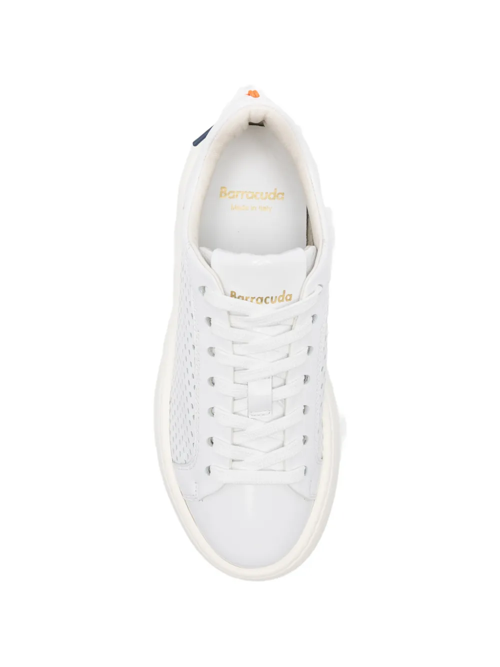 Barracuda perforated platform sneakers Wit